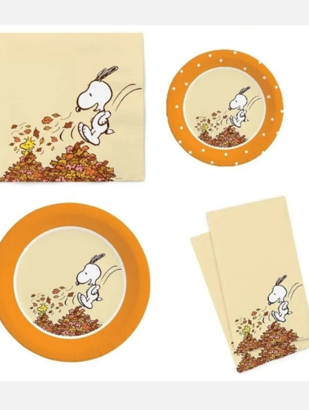 Snoopy Jumping Leaves Autumn 168 Pc. Party Graphique De France® Peanuts™ 2022